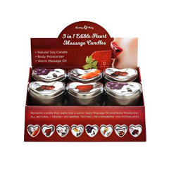 3 in 1 Edible Heart Massage Candles - Mr and Mrs D's