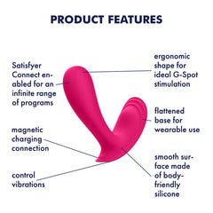 Satisfyer Top Secret G-Spot Wearable Vibrator - Pink