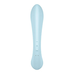 Satisfyer Triple Oh Rabbit + Wand Vibrator - Blue