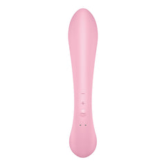 Satisfyer Triple Oh Rabbit + Wand Vibrator - Pink