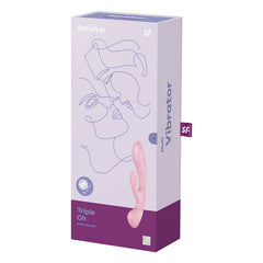 Satisfyer Triple Oh Rabbit + Wand Vibrator - Pink