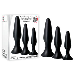 Adam & Eve Silicone Booty Boot Camp Butt Plug Training Kit