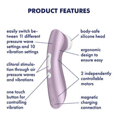 Satisfyer Pro 2+Air-Pulse Vibrator - Pink