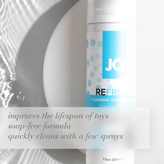 JO Refresh Foaming Toy Cleaner - 50 mL - Foaming Toy Cleaner - 50 ml Bottle