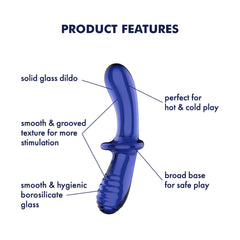Satisfyer Double Crystal Dildo - Blue