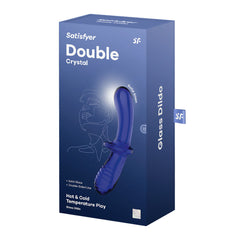 Satisfyer Double Crystal Dildo - Blue