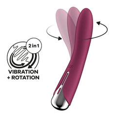 Satisfyer Spinning Vibe 1 Vibrator - Red