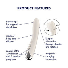 Satisfyer Spinning Vibe 1 Vibrator - Beige
