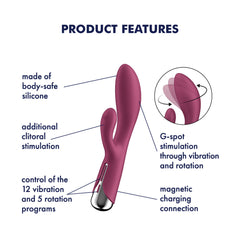 Satisfyer Spinning Rabbit 1 Vibrator - Red