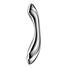 Satisfyer Pure Gravity 2 - Chrome Steel 21 cm Dildo