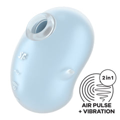 Satisfyer Cutie Ghost Air Pulse Vibrator - Blue