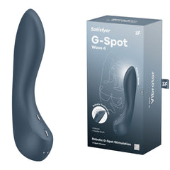 Satisfyer G-Spot Wave 4 - Dark Blue 21 cm USB Rechargeable Vibrator with Robotic G-Spot Stimulation