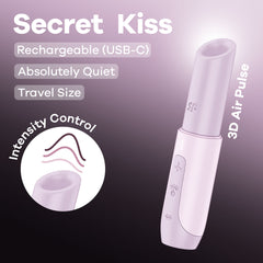 Satisfyer Secret Kiss - Air Pulse Stimulator Vibrator Lilac