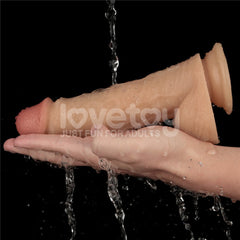 8 Inch Power Basics Vibrating Dong - Flesh 20 cm USB Rechargeable - DONGS - Mr and Mrs D's