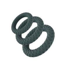 Maia ONYX Cock Ring Set - Grey