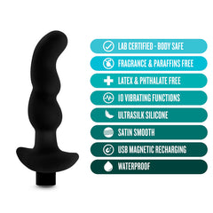 Anal Adventures Platinum Vibrating Prostate Massager 03 Butt Plug