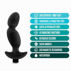 Anal Adventures Platinum Vibrating Prostate Massager 04 Butt Plug
