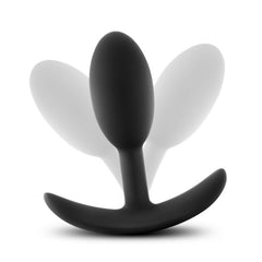Anal Adventures Platinum Vibra Slim Butt Plug Black 2.5"