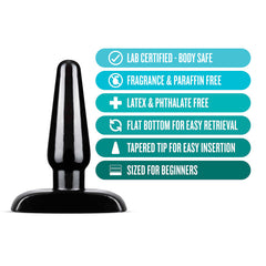 Anal Adventures Basic Anal Butt Plug - Small