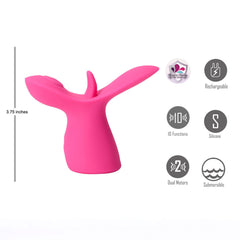 Maia OASIS Licking & Thumping Stimulator - Pink USB Rechargeable Dual Motor