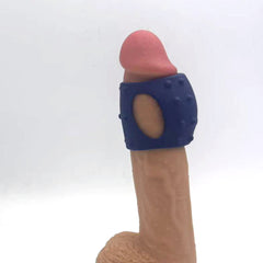 Maia ROMEO Vibrating Girth Enhancer Sleeve - Blue USB Rechargeable