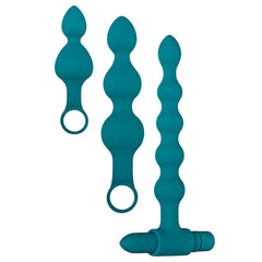 Adam & Eve Vibrating Bumpy Anal Bead Set