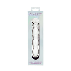 Clarity - Hera's Cascade - Clear 15 cm Glass Dildo