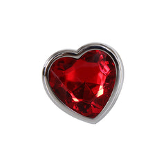 Adam & Eve Red Heart Gen Anal Butt Plug - Large