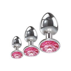 Adam & Eve Pink Gem Anal Butt Plug Set