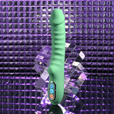 Evolved FULL THROTTLE Vibrator - Mint Green 24.1 cm USB Rechargeable