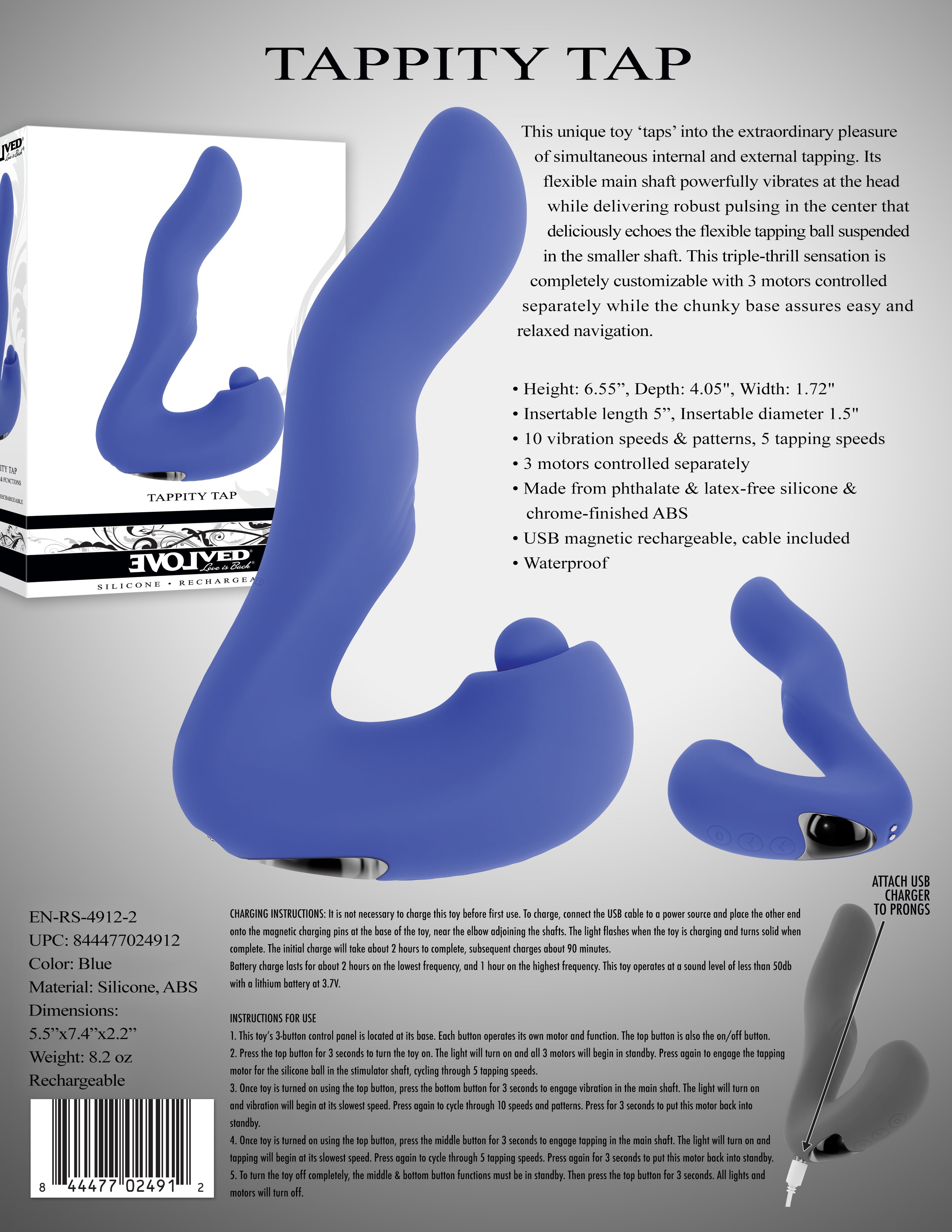 Evolved TAPPITY TAP Vibrator