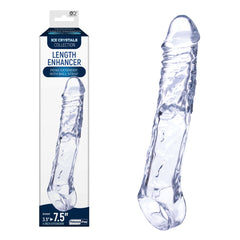 Ice Crystals 4 Inch Length Enhancer - Clear Penis Extension Sleeve