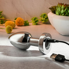 Gender X ROCKIN METAL PLUG XL Vibrating Butt Plug