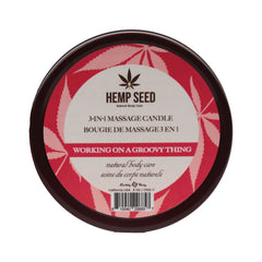 Hemp Seed 3-In-1 Massage Candle Working on a Groovy Thing