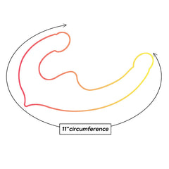 Shades 9.5'' Strapless Double Dong