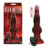 Alien Nation Thrusting Dildo - Fire Dragon