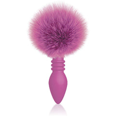 The 9's Cottontails Butt Plug, Ribbed Pink