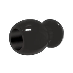 The 9's Port Hole Hollow Butt Plug - Black