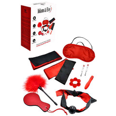Red Couples 10 Piece Bondage Kit Adam & Eve SENSUAL SCARLET NIGHTS