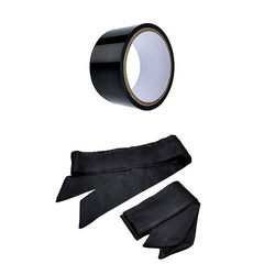 Adam & Eve Black Couples 10 piece Bondage Kit MIDNIGHT MOODS COLLECTION