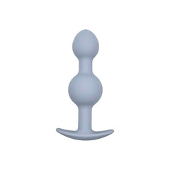 Adam & Eve VIBRA-BALL TRIO - Grey Weighted Anal Training Set of 3 Butt Plugs