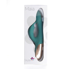 Maia Skyler Rabbit Rechargeable Vibrator - Green