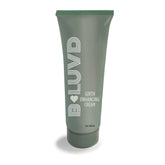 Green tube of BLUVD Girth Enhancing Cream on a white background