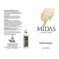 Midas Water Based Lube - 118ml