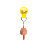 Super Fun Key Chain - Squishy FU Finger - Novelty Keychain