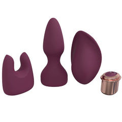 LOVELINE Ultimate Bullet Vibrator Kit - Burgundy