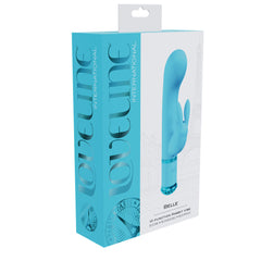 LOVELINE Belle - Rabbit VIbrator - Blue 15.6 cm USB Rechargeable