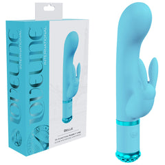 LOVELINE Belle - Rabbit VIbrator - Blue 15.6 cm USB Rechargeable