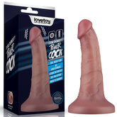 Dual Density Power Cock - 6 Inch Flesh - Flesh 16 cm USB Rechargeable Vibrating Dong