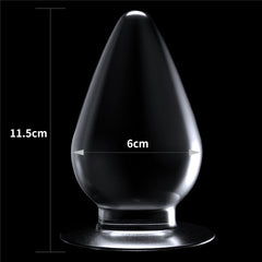 Flawless Clear Anal Butt Plug Plug 4.5''